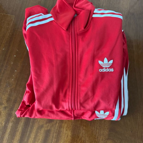 Adidas Firebird men's tracksuit like new, size 40/42, red