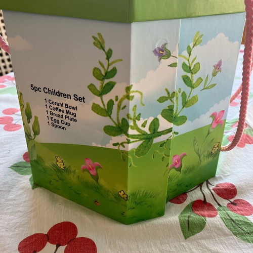 Empty polygon-shaped box new with fairy print