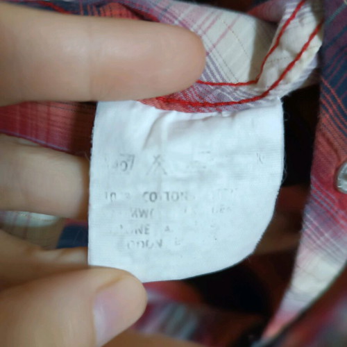 Lee plaid shirt Small like new, grey and coral tones