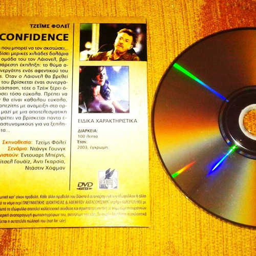 Confidence DVD like new with subtitles