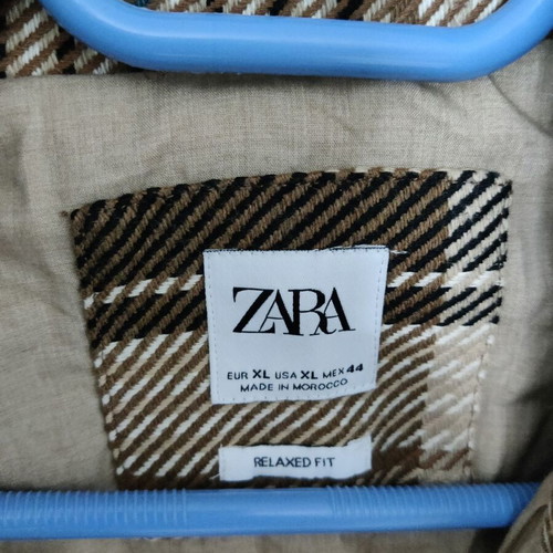 Zara shirt-jacket size XL brown like new