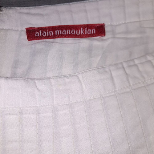 Alain Manoukian vintage skirt used, cotton ivory with sequins and beads