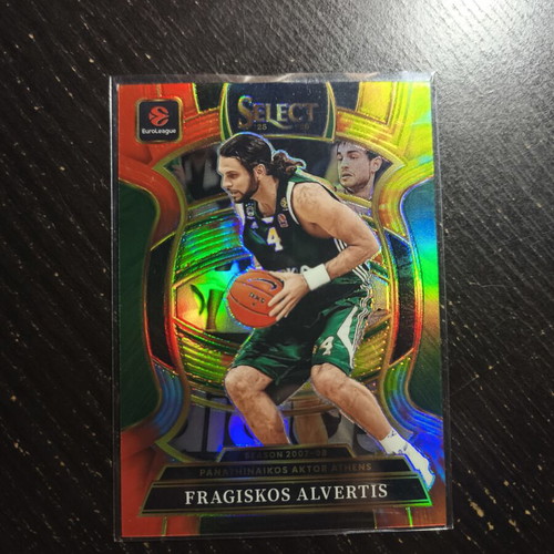 Fragiskos Alvertis Panini Select EuroLeague 2007-08 Tie-Dye Prizm Card