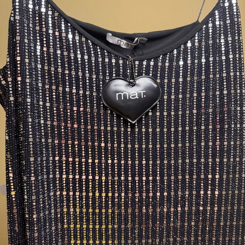 Mat official dress plus size new, black and silver
