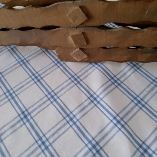 Vintage triptych coat rack 1940s, like new, brown wood 80x25