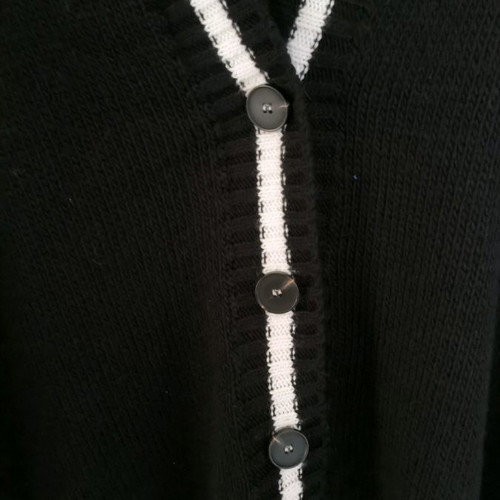 Knitted cardigan new, black, size XL, fits up to 2XL
