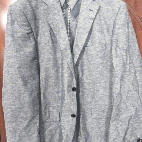 Christian Berg suit jacket 100% linen, comfort fit, like new, XL, turquoise