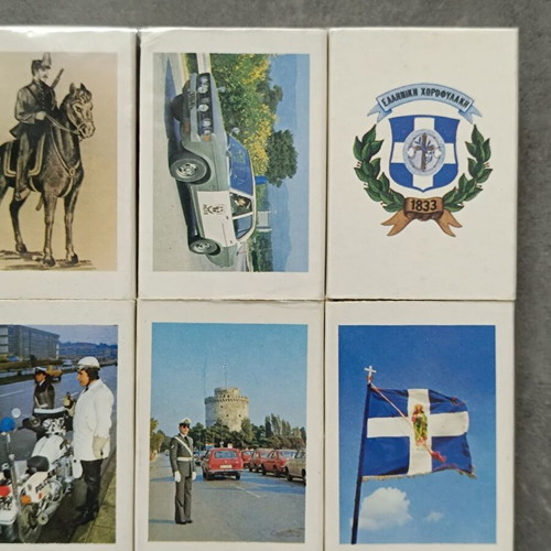 Greek Gendarmerie complete matchbox series 150 years new with matches