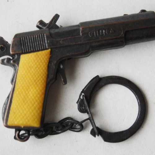 Colt 45 metal keychain 80's new