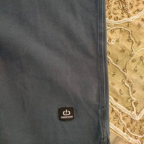 Emerson polo piqué shirt used, XXL, petrol color