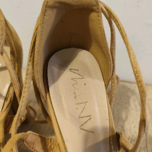 Envie Shoes sandals size 37 used, beige with ankle laces
