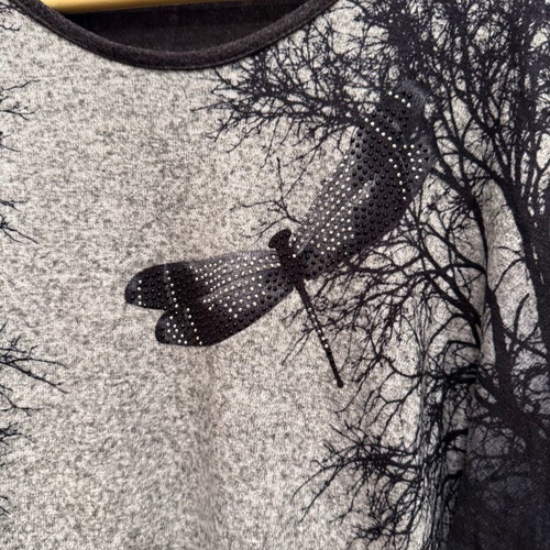 Everyday shirt new with front designs, black and gray, size L