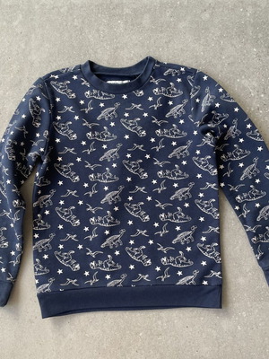 Sinsay Boys' Sweatshirt size 122 cm like new, blue