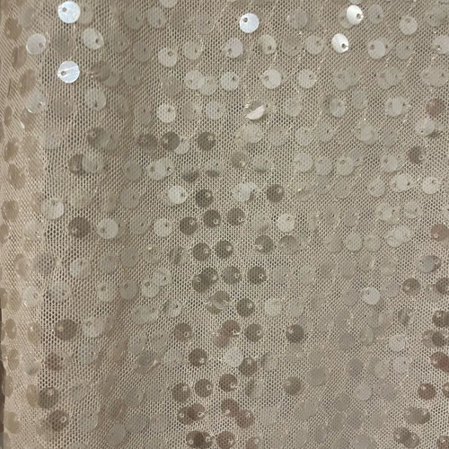 Zara sequin blouse like new, white, size L