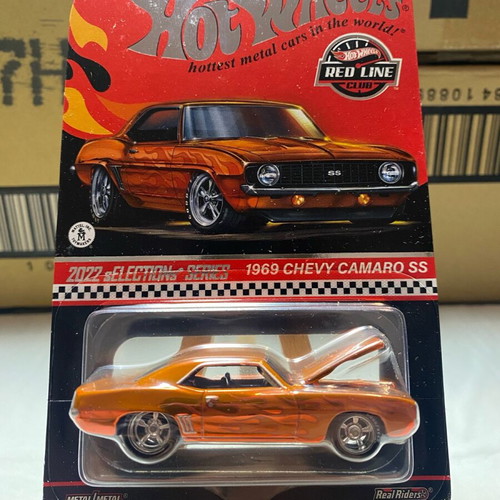Hot Wheels 2022 RLC Exclusive 1969 Chevy Camaro SS Orange Flames