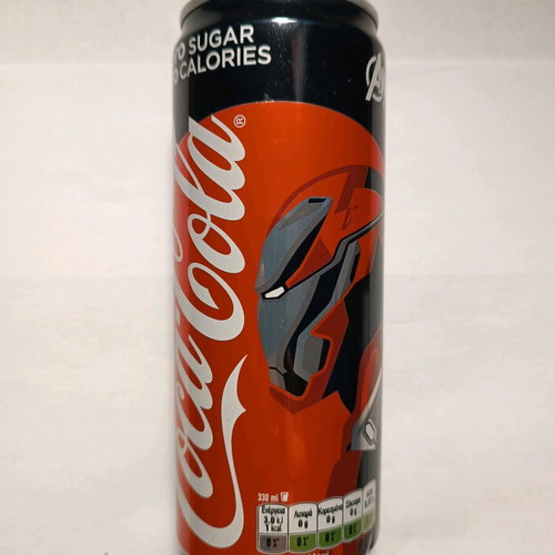 Coca Cola Avengers Endgame Iron Man collectible can sealed new