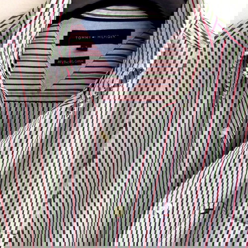 ΤOMMY HILFIGER Ανδρικό Πουκάμισο Pinstripe - Size SMALL - ΚΑΙΝΟΥΡΓΙΟ