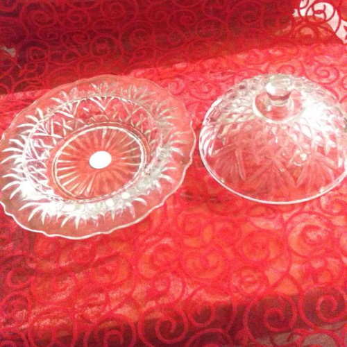 Old butter dish used, 1960s, without scratches
