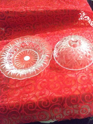Old butter dish used, 1960s, without scratches