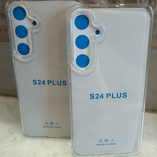 S24 Plus phone cases new, set of 2 transparent pieces