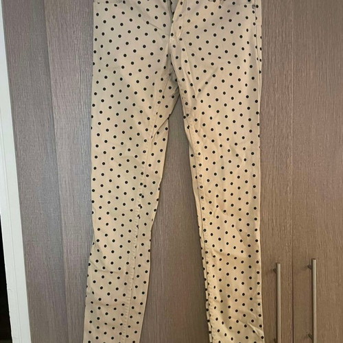 Compania Fantastica polka dot straight-leg jeans like new