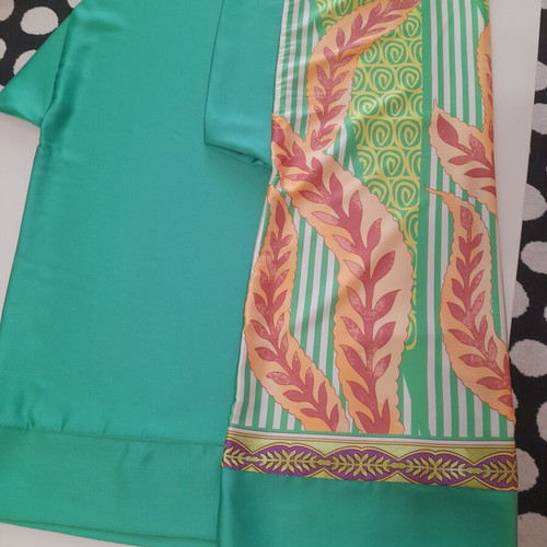 Plus size Italian blouse new multicolor green
