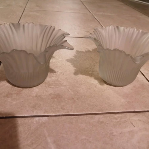 Glass for wall lights 2 pieces in excellent condition