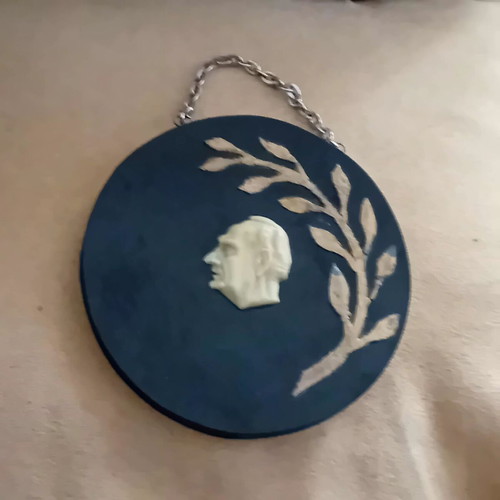 Vintage Georgios Papandreou Commemorative Pendant used, 10cm diameter