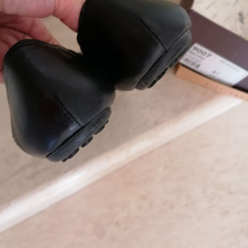 Parallele black leather ballerinas new, size 41