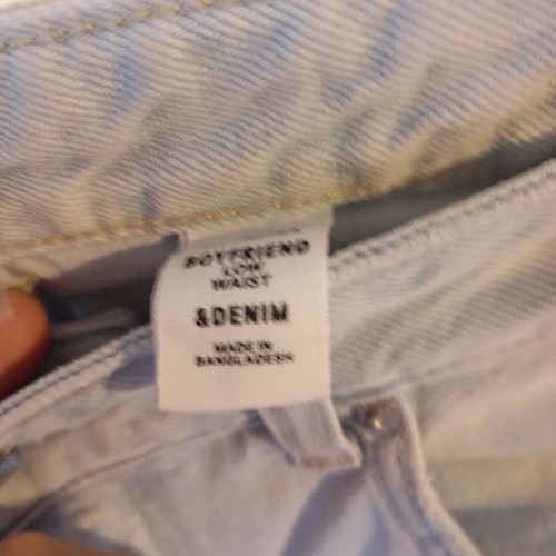 Γυναικείο τζιν παντελόνι Denim με σκισίματα, τιρκουάζ, μέγεθος XXXS