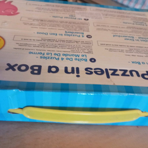 4 Puzzles in a Box used for ages 3+
