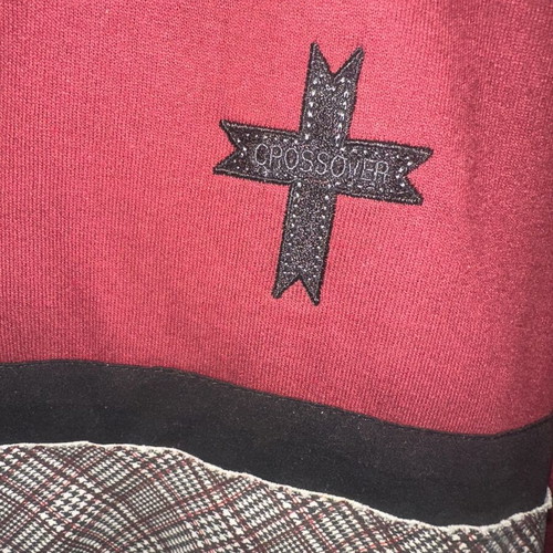 Crossover men's sweatshirt like new, burgundy, size S