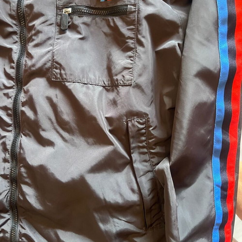BMW Motorsport Jacket like new, black with red and blue stripes, 3XL