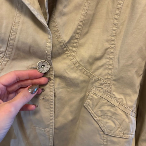 Jacket used, size M, beige, in good condition