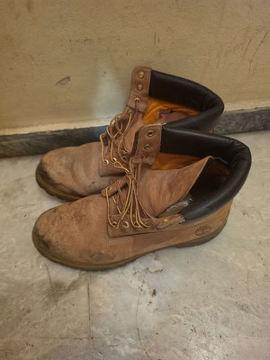 Timberland hiking boots used, size 46, beige
