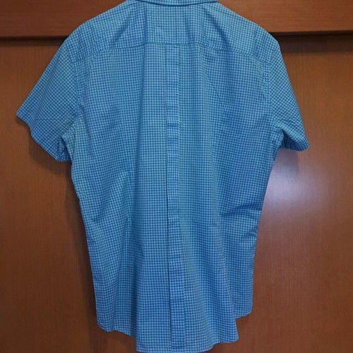 Aristoteli Bitsiani men's shirt used, turquoise, size L