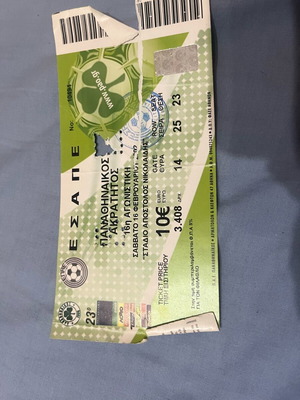 Panathinaikos Collectible Tickets like new, various matches