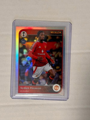 Topps Merlin Uefa Club Competitions 2024-25 Ayden Heaven #185 Refractor card new