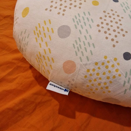 Kikka Boo nursing pillow used with zipper cover