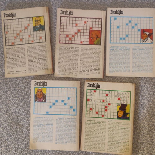 Alan Ford comic books used, set of 5 foreign language