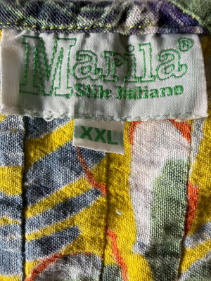 Marila vintage viscose summer dress used, M-L, multicolor