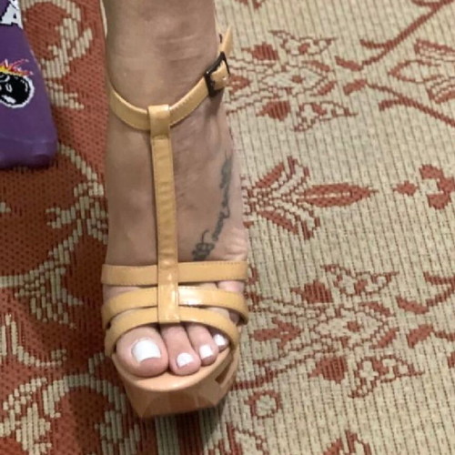 Πέδιλα Jessica Simpson nude σαν καινούργια, δερμάτινα πλατφόρμες μέγεθος 40