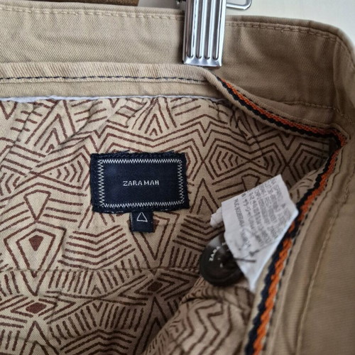 Zara Man men's shorts used, beige, size L