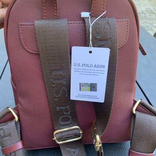 U.S. Polo Assn. women's mini backpack, burgundy