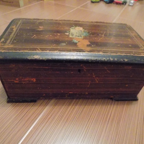 19th century music box used, heirloom from Constantinople