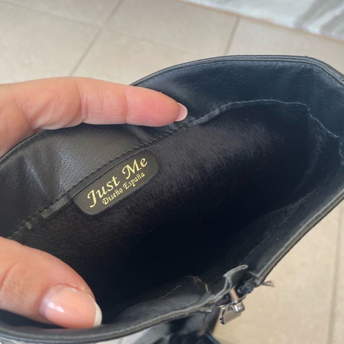 Just Me vegan leather boots new, size 41, shiny finish