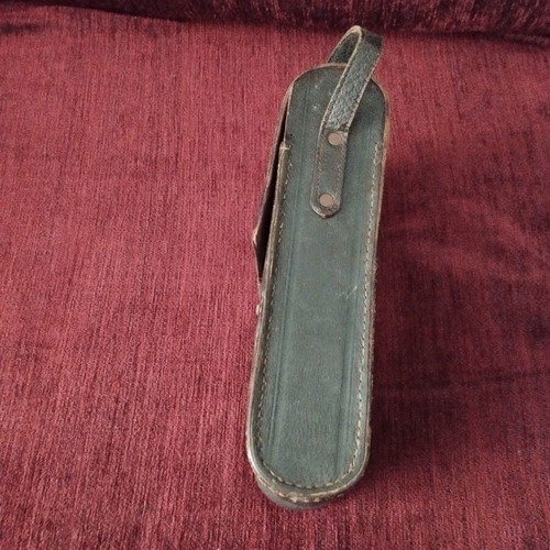 Leather case for analog camera used, vintage style