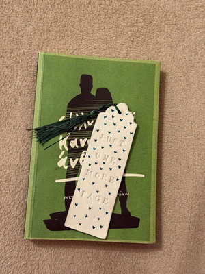 Handmade bookmark new from clay with embossed letters