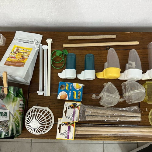 IMAC bird cage set 2 pcs like new, complete with accessories