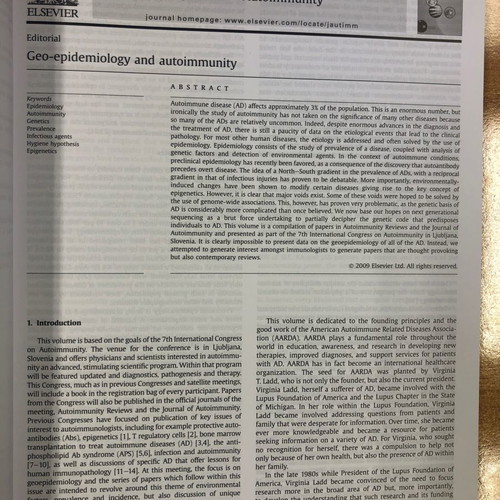 Book Geoepidemiology of Autoimmune Diseases new